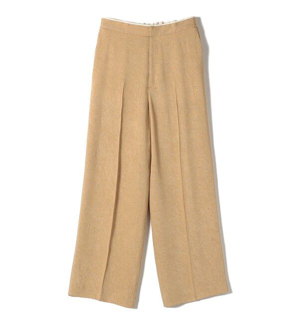 SHIPS for women「〈接触冷感/吸水速乾〉アセテート ワッシャー ウエスト デザイン パンツ」|スラックス|