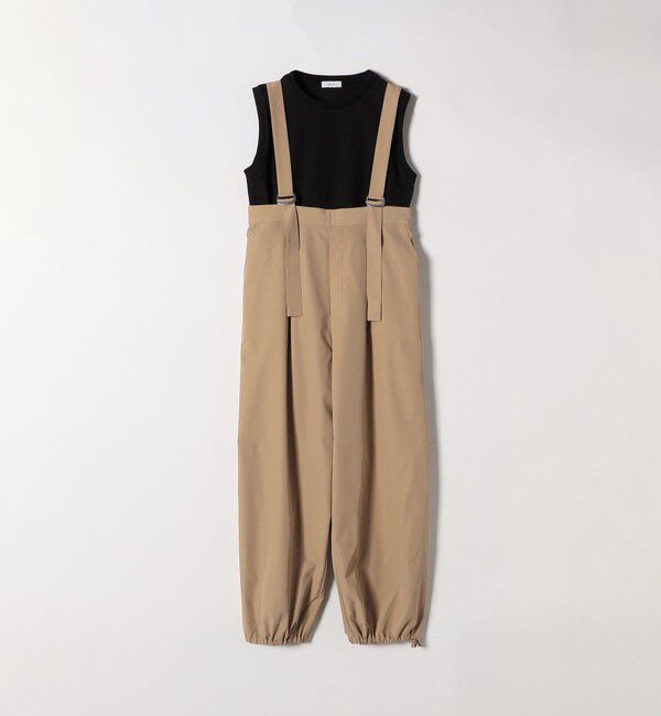 SHIPS any「SHIPS any:〈洗濯機可能〉ドロスト ワイド サロペット &times; ノースリーブ TEE セット」|その他|