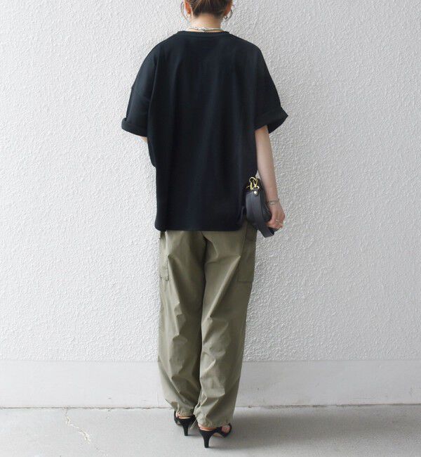 SHIPS any「《一部予約》SHIPS any:〈接触冷感/汗染み防止加工/洗濯機可能〉ラウンドヘム クルー ビッグ TEE」|Tシャツ・カットソー|