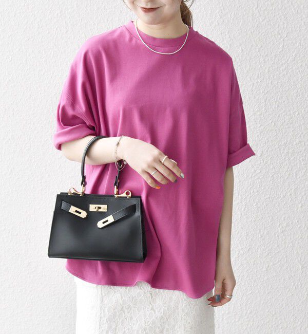 SHIPS any「《一部予約》SHIPS any:〈接触冷感/汗染み防止加工/洗濯機可能〉ラウンドヘム クルー ビッグ TEE」|Tシャツ・カットソー|