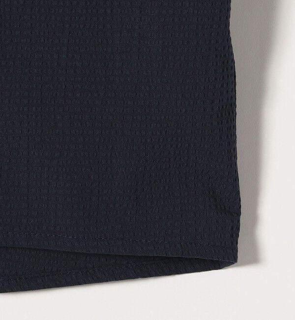 quaranciel「quaranciel:〈洗濯機可能〉ミニサッカー ハーフスリーブ 開襟 シャツ」|シャツ・ブラウス|