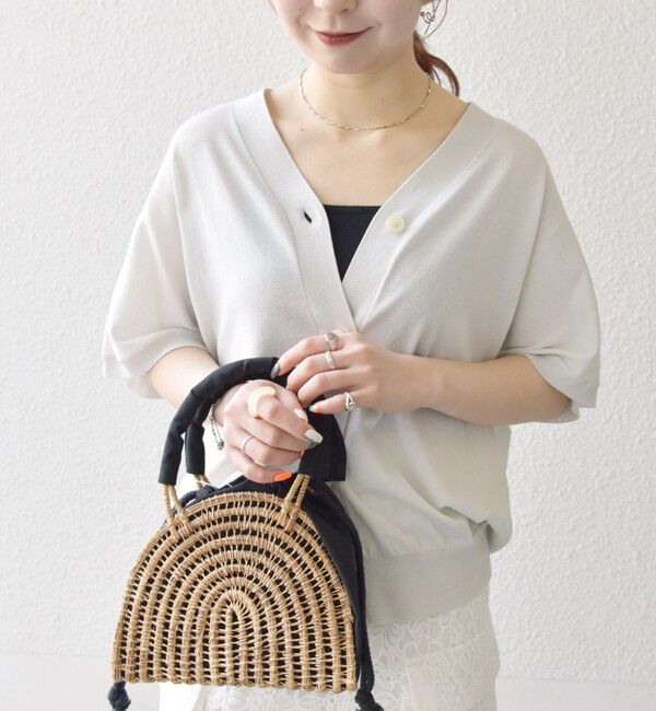 SHIPS any「《一部予約》SHIPS any:〈接触冷感/手洗い可能〉Vネック ドルマン ミディ カーディガン」|カーディガン|