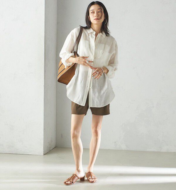 SHIPS for women「小泉里子コラボ:〈手洗い可能〉ダブル クロス ショート パンツ」|その他|