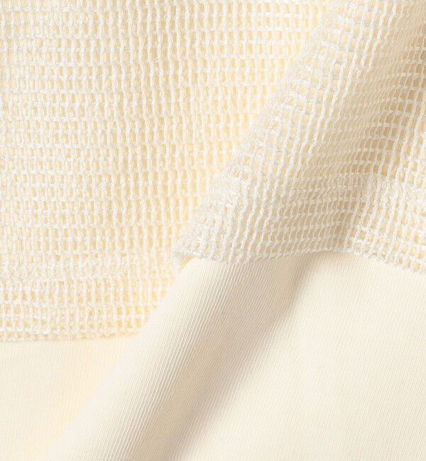 SHIPS any「SHIPS any:〈手洗い可能〉メッシュ シアー ワイド TEE &times; タンク セット」|Tシャツ・カットソー|