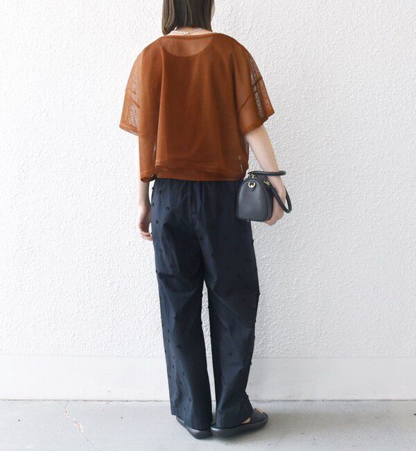 SHIPS any「SHIPS any:〈手洗い可能〉メッシュ シアー ワイド TEE &times; タンク セット」|Tシャツ・カットソー|