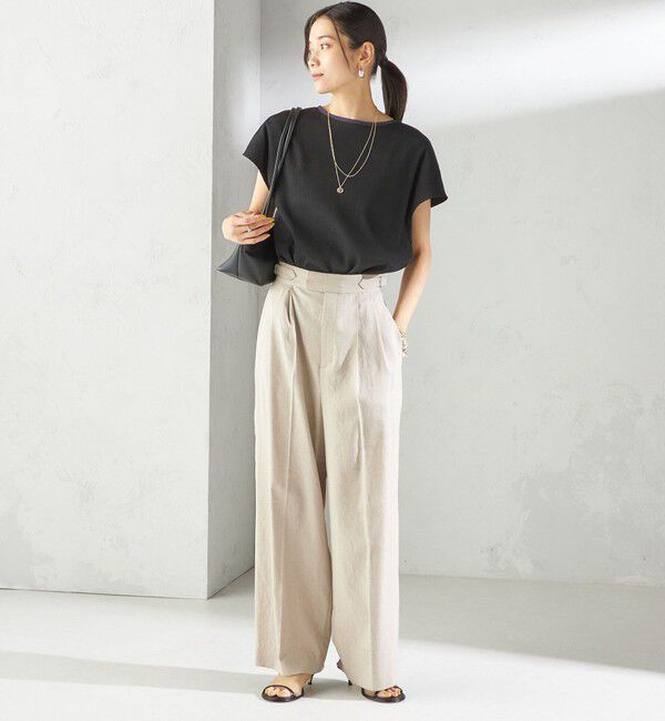 SHIPS for women「〈手洗い可能〉ウェーブ プリーツ 前後 2WAY ブラウス」|シャツ・ブラウス|