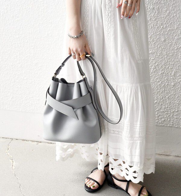 SHIPS any「SHIPS any: ベルト デザイン 巾着 ショルダー バッグ」|ショルダー・メッセンジャー|