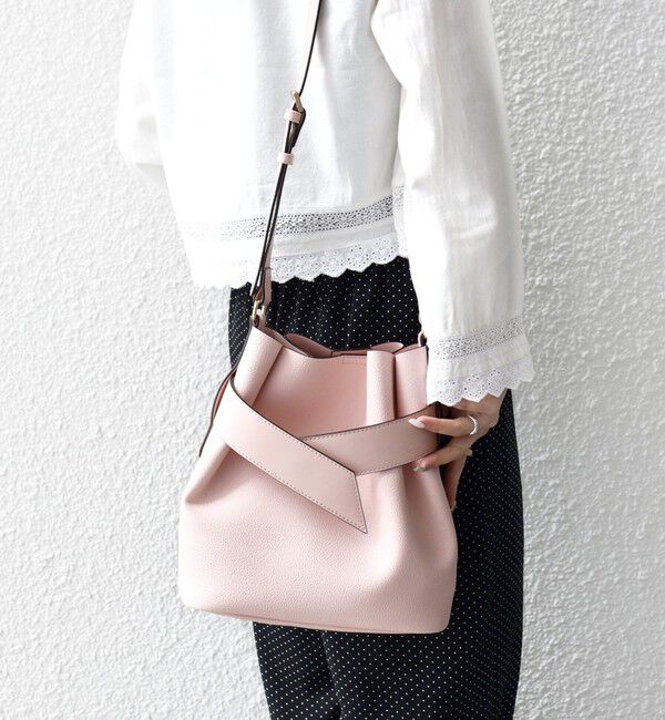 SHIPS any「SHIPS any: ベルト デザイン 巾着 ショルダー バッグ」|ショルダー・メッセンジャー|