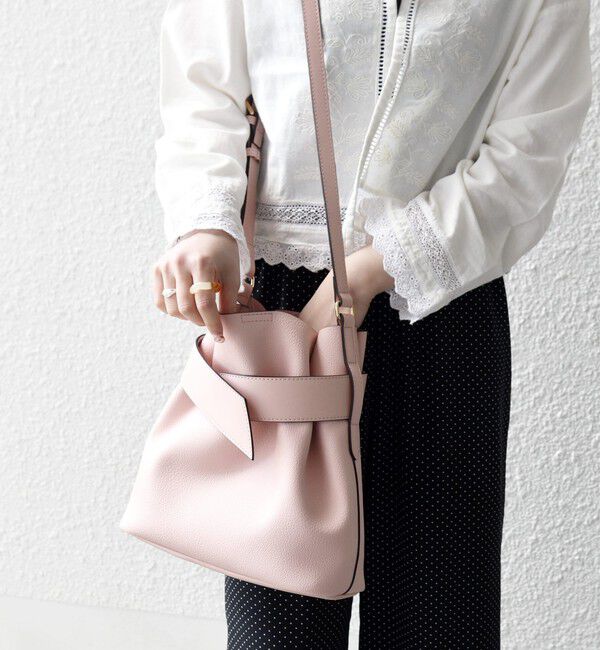 SHIPS any「SHIPS any: ベルト デザイン 巾着 ショルダー バッグ」|ショルダー・メッセンジャー|