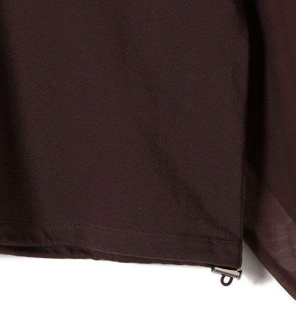 SHIPS for women「《一部追加予約》【WEB限定】〈手洗い可能〉シアー コンビ 裾 ドロスト プルオーバー」|プルオーバー|