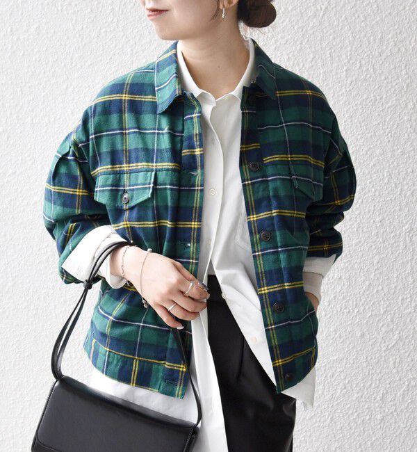 SHIPS any「SHIPS any:〈手洗い可能〉タータン チェック キルティング シャツ ジャケット」|ブルゾン・スタジャン|