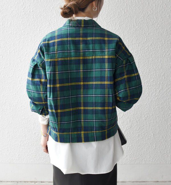 SHIPS any「SHIPS any:〈手洗い可能〉タータン チェック キルティング シャツ ジャケット」|ブルゾン・スタジャン|