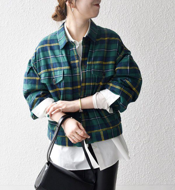 SHIPS any「SHIPS any:〈手洗い可能〉タータン チェック キルティング シャツ ジャケット」|ブルゾン・スタジャン|