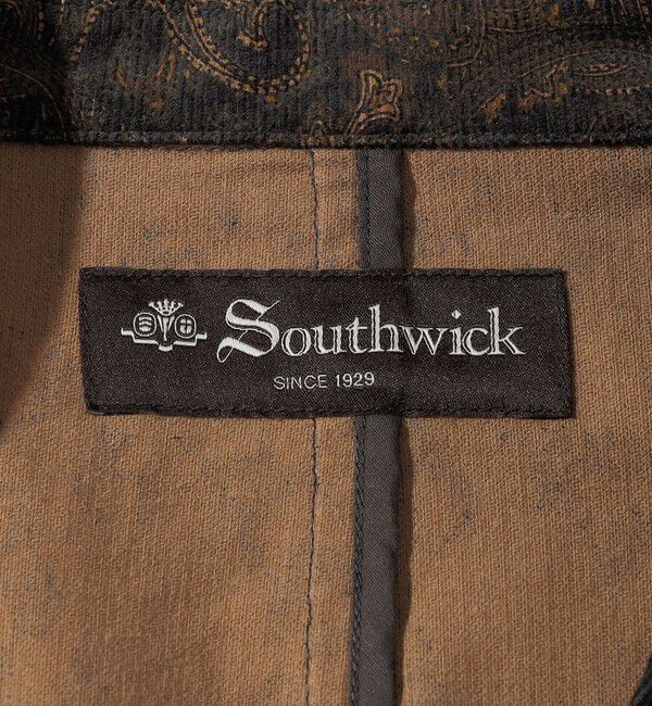 SHIPS「Southwick:〈セットアップ対応〉 Gate Label プリント コーデュロイ ジャケット」|テーラードジャケット|