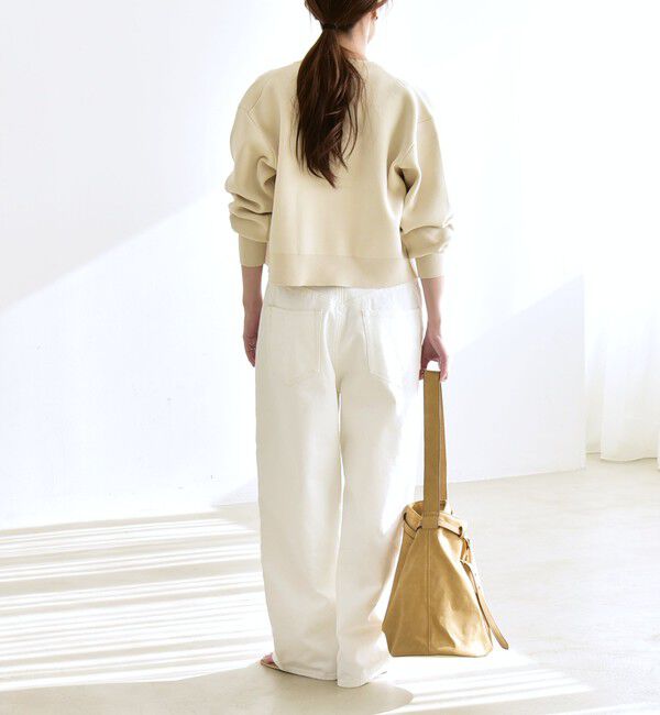 quaranciel「《一部追加予約》quaranciel:〈洗濯機可能〉ハイライズ ルーズ ワイド デニム パンツ」|デニム|