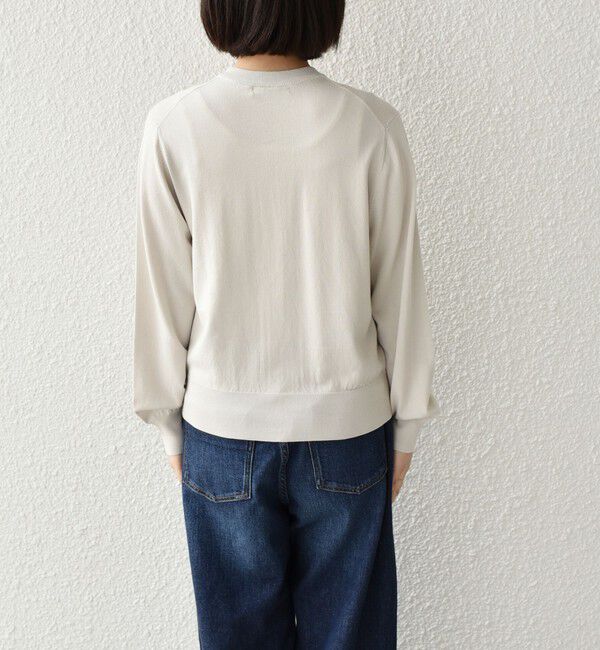 SHIPS Colors 「SHIPS Colors:〈接触冷感・手洗い可能〉14ゲージ クルーネック カーディガン◇」|カーディガン|