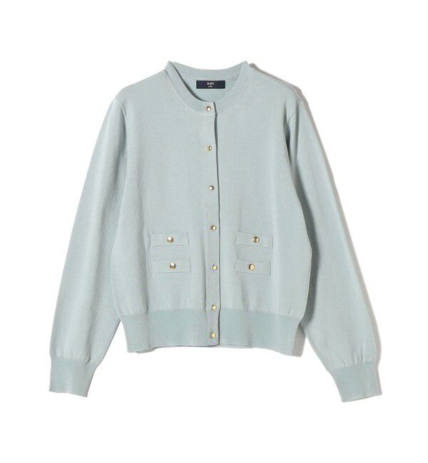 SHIPS Colors 「SHIPS Colors:〈接触冷感・手洗い可能〉14ゲージ クルーネック カーディガン◇」|カーディガン|