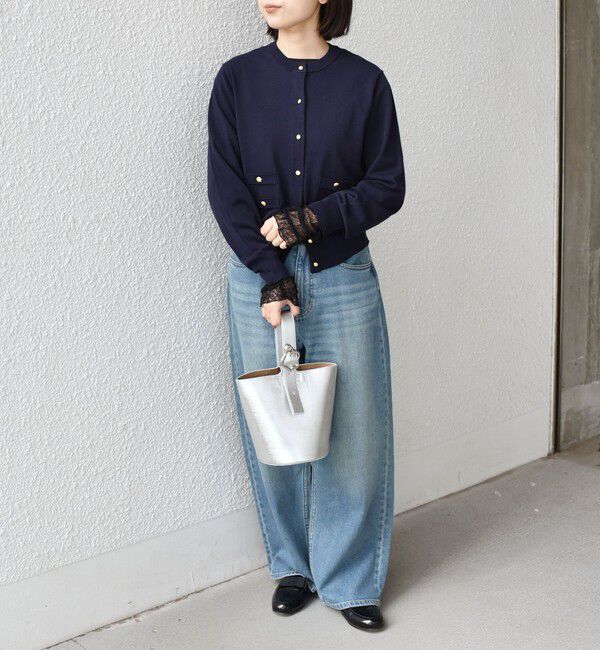 SHIPS Colors 「SHIPS Colors:〈接触冷感・手洗い可能〉14ゲージ クルーネック カーディガン◇」|カーディガン|