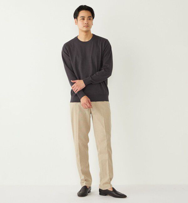 SHIPS Colors 「SHIPS Colors:〈洗濯機可能〉14ゲージ 天竺 クルーネック ニット」|ニット・セーター|