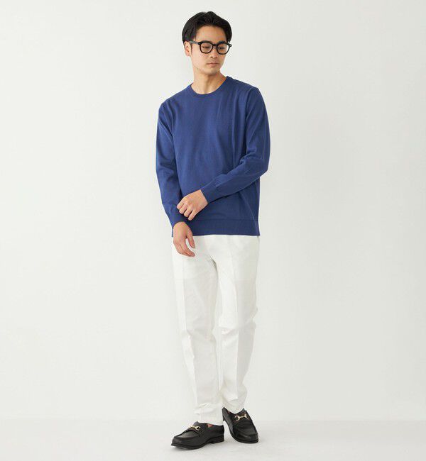 SHIPS Colors 「SHIPS Colors:〈洗濯機可能〉14ゲージ 天竺 クルーネック ニット」|ニット・セーター|