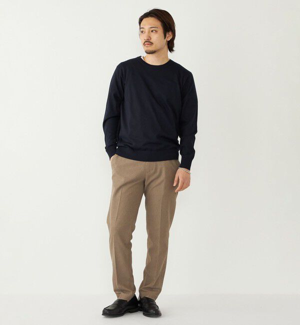 SHIPS Colors 「SHIPS Colors:〈洗濯機可能〉14ゲージ 天竺 クルーネック ニット」|ニット・セーター|