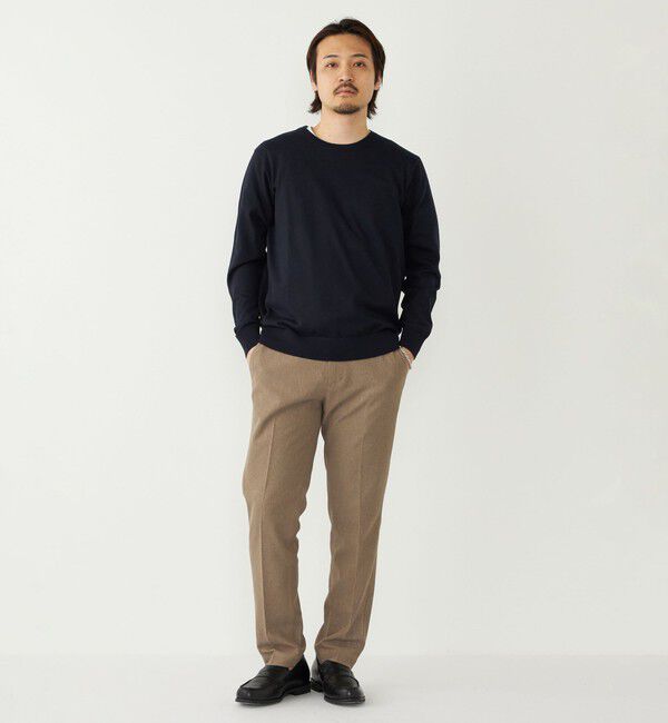 SHIPS Colors 「SHIPS Colors:〈洗濯機可能〉14ゲージ 天竺 クルーネック ニット」|ニット・セーター|