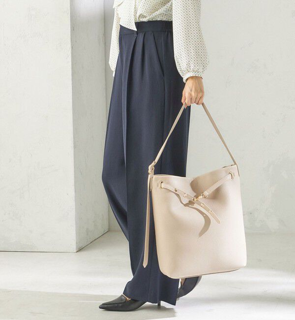 SHIPS for women「【WEB限定】ハトメ ベルト ワンショルダー バッグ M」|トートバッグ|