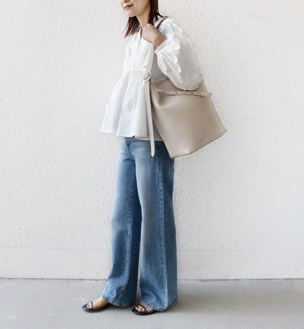 SHIPS for women「【WEB限定】ハトメ ベルト ワンショルダー バッグ M」|トートバッグ|