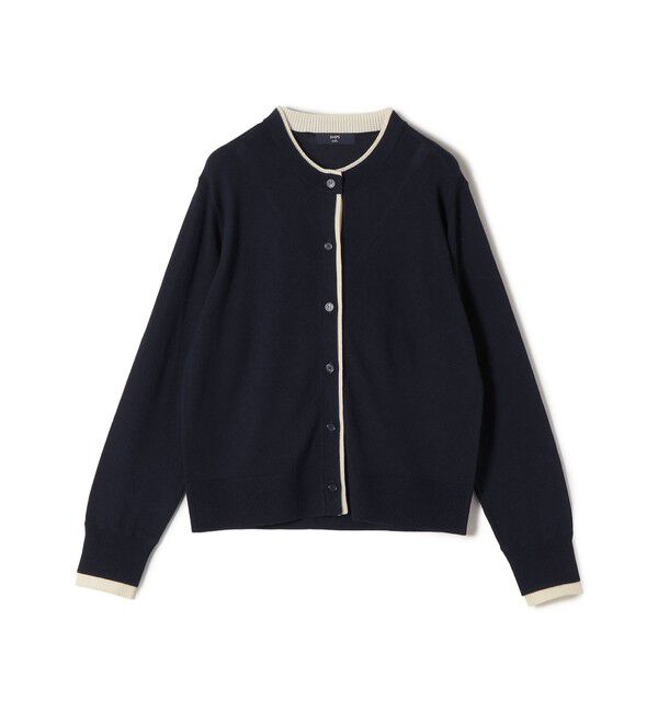 SHIPS Colors 「《予約》SHIPS Colors:〈手洗い可能〉配色 ニット クルーネック カーディガン◆」|カーディガン|