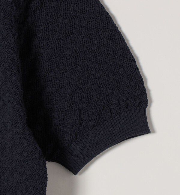 quaranciel「《予約》quaranciel:〈手洗い可能〉透かし編み ポロ ニット プルオーバー」|ニット・セーター|