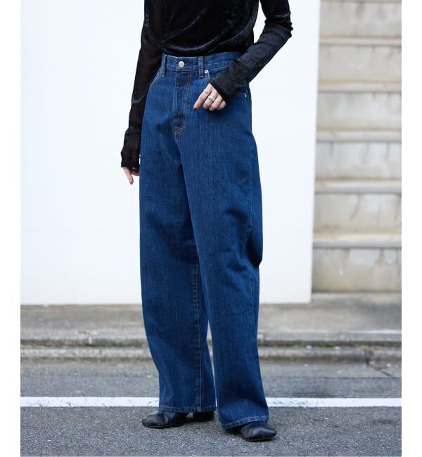 OUTDOOR PRODUCTS Usual Things「追4 ULTデニムハイライズルーズ5PKT」|デニム|