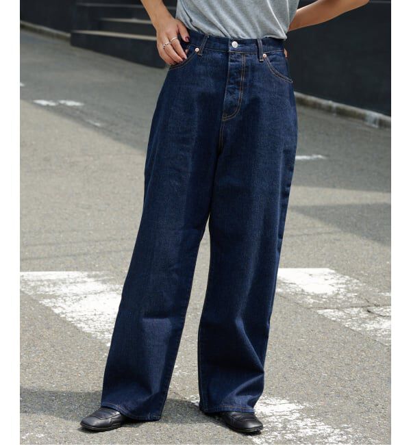 OUTDOOR PRODUCTS Usual Things「追4 ULTデニムハイライズルーズ5PKT」|デニム|