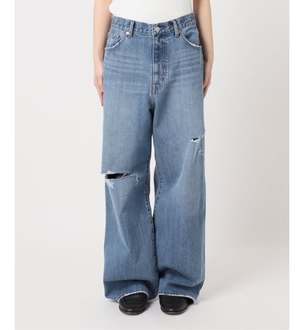 OUTDOOR PRODUCTS Usual Things「≪予約≫ULTデニムハイライズルーズスラッシュ5PKT」|デニム|