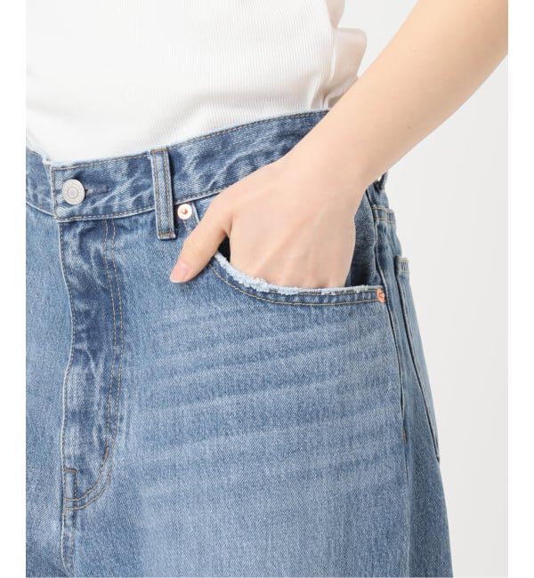 OUTDOOR PRODUCTS Usual Things「≪予約≫ULTデニムハイライズルーズスラッシュ5PKT」|デニム|