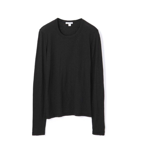 JAMES PERSE「スラブジャージー ロングスリーブプルオーバー WUA3361」|Tシャツ・カットソー|19 ブラック