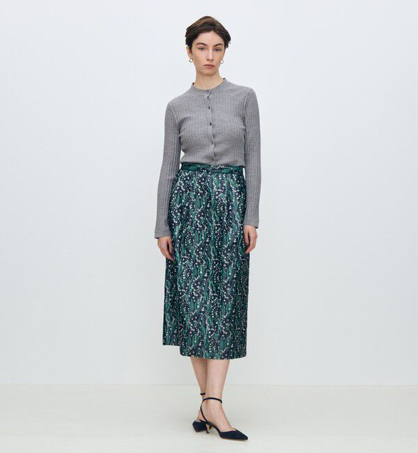 TOMORROWLAND collection「カシミヤシルクリブ クルーネックカーディガン」|カーディガン|