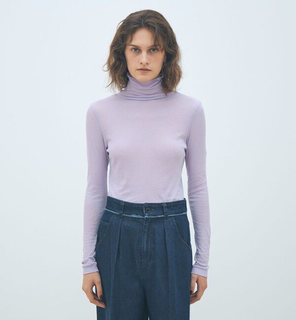 MACPHEE「シアージャージー タートルネックプルオーバー」|Tシャツ・カットソー|