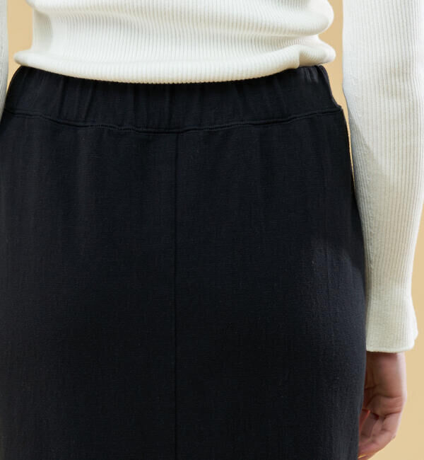 GALERIE VIE「ライトスラブジャージー Iラインロングスカート」|タイト|