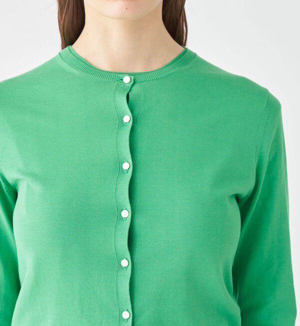 Ballsey「ハイゲージコットン クルーネックカーディガン」|カーディガン|