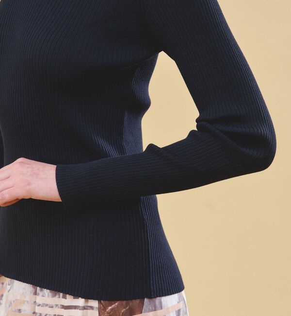 DES PRES「コットンアセテートリブ Vネックプルオーバー」|ニット・セーター|