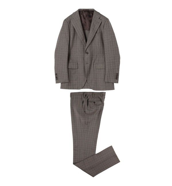 TOMORROWLAND MENS「ウールツイル シングルブレステッド2Bスーツ Delfino」|スーツ|46 ブラウン系