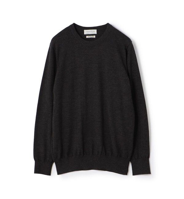 TOMORROWLAND MENS「TOMORROWLAND tricot スーパーカシミヤ クルーネックプルオーバー」|ニット・セーター|17 チャコールグレー