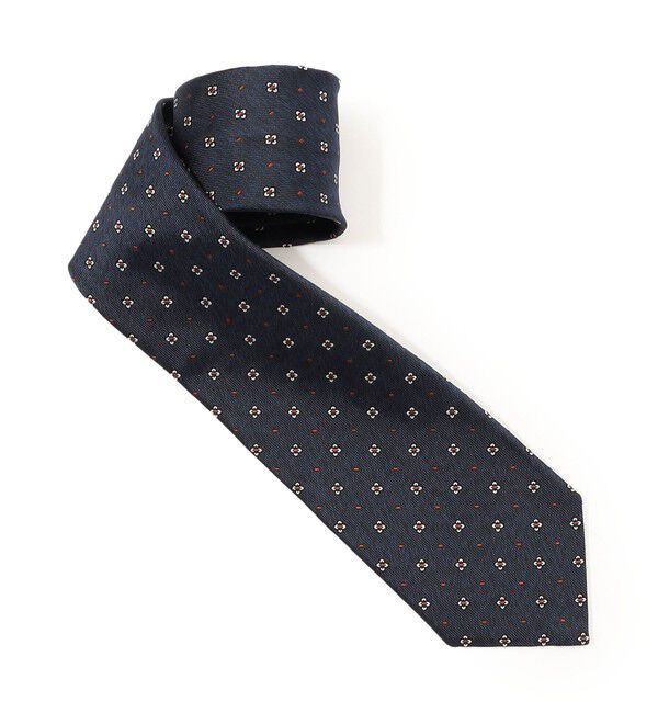 TOMORROWLAND GOODS「TOMORROWLAND シルク 小紋柄ネクタイ」|ネクタイ・蝶ネクタイ|68 ネイビー系