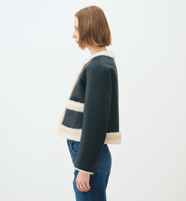 TOMORROWLAND collection「ナッパランムートン ノーカラージャケット」|その他|