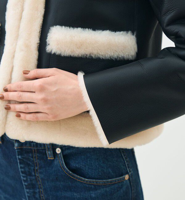 TOMORROWLAND collection「ナッパランムートン ノーカラージャケット」|その他|