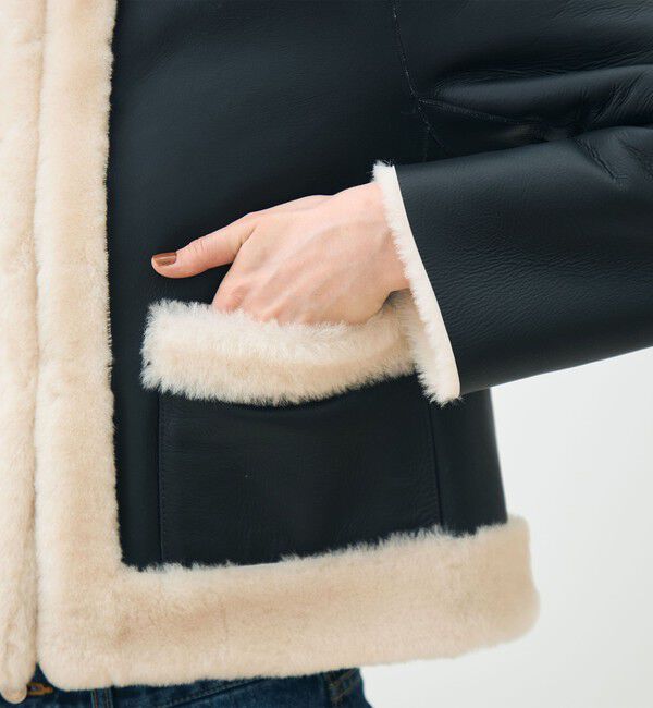 TOMORROWLAND collection「ナッパランムートン ノーカラージャケット」|その他|