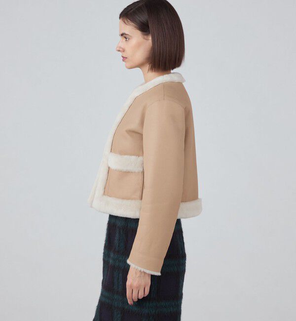 TOMORROWLAND collection「ナッパランムートン ノーカラージャケット」|その他|