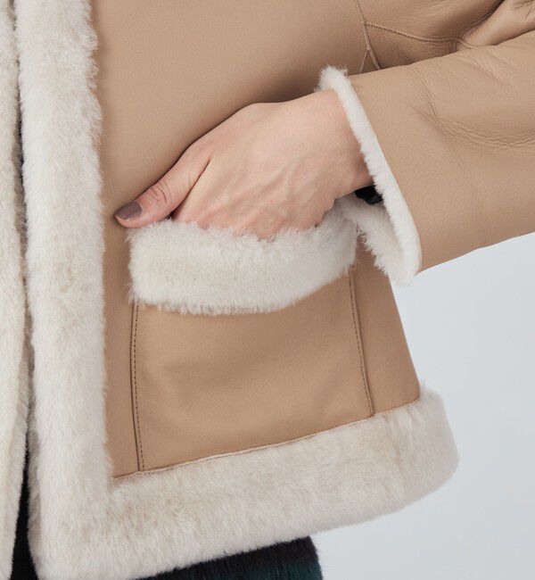 TOMORROWLAND collection「ナッパランムートン ノーカラージャケット」|その他|