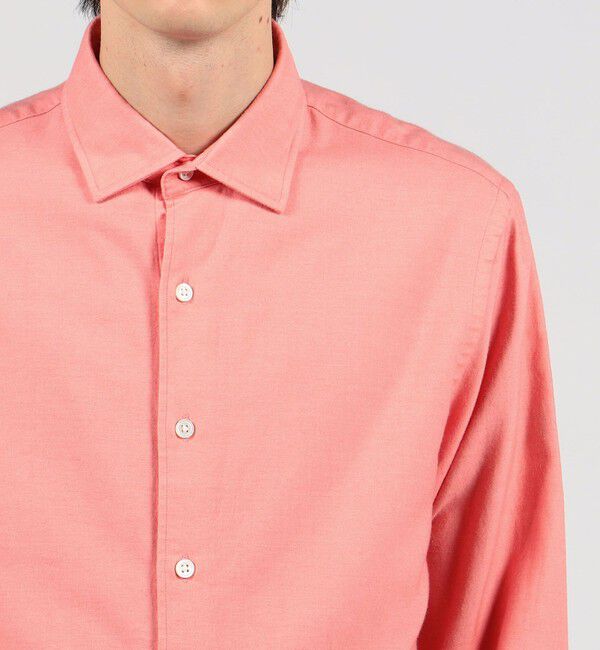 TOMORROWLAND MENS「コットンカシミヤ ワイドスプレッドカラーシャツ」|シャツ・ブラウス|