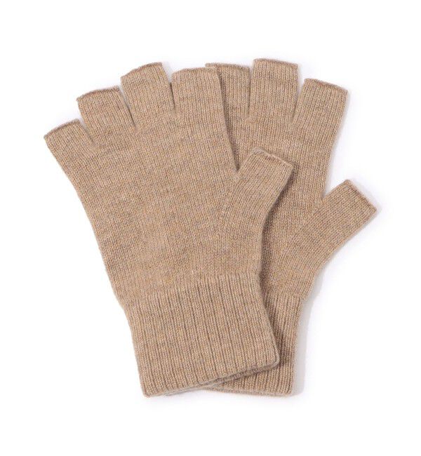 TOMORROWLAND GOODS「TOMORROWLAND カシミヤ フィンガーレスグローブ」|手袋|43 ベージュ